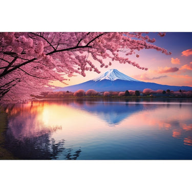 Cherry Blossom Mont Fuji Canvas